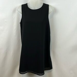 Azalea Black Sleeveless Knee Length Sheath Lined Zipper Closure Dress Size M‎